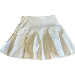NWT J. Crew Crewcuts Girls' pleated active Tennis Skort White 4-5Y BP384